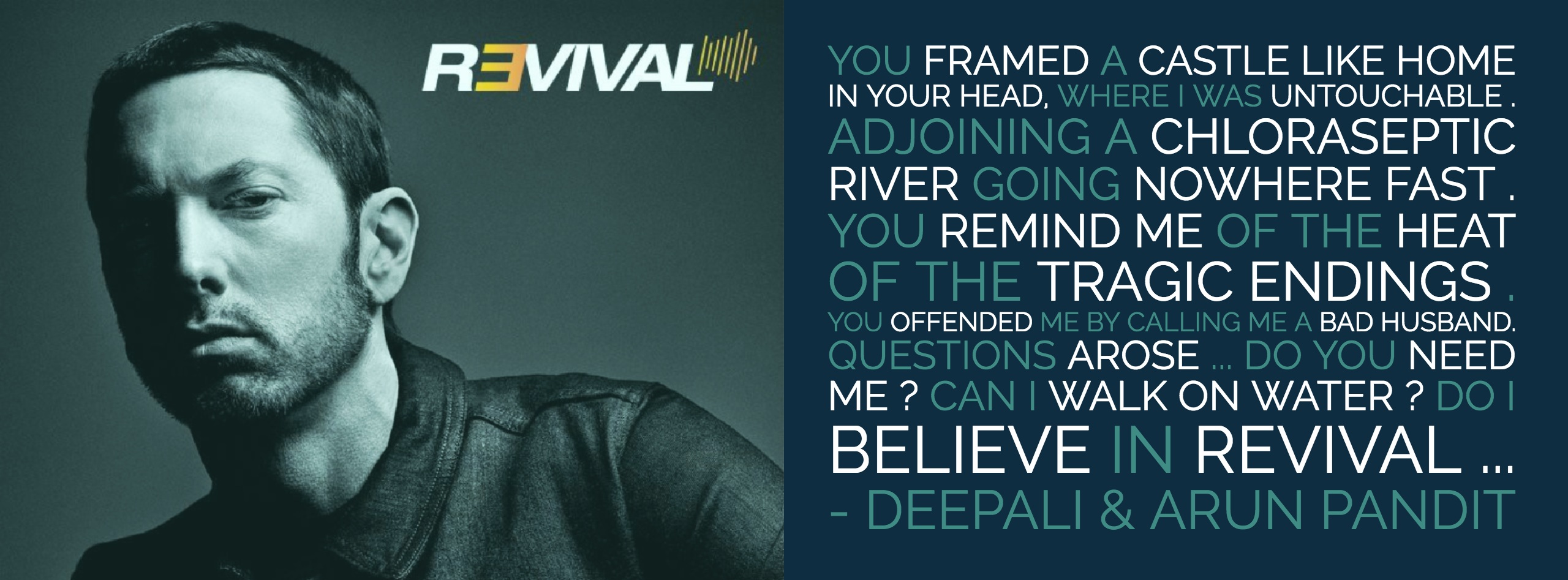 A Poem Tribute to Eminem's New Album Revival By Deepali & Arun Pandit Eminem Revival Tribute By Deepali Arun Pandit