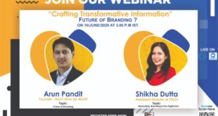 Future of Branding Webinar by Planotech Media House: Arun Pandit Arun Pandit Future of Branding Plantech Media 10th June 2020