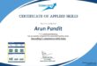 Basecamp Certificate of Applied Skills Arun Pandit