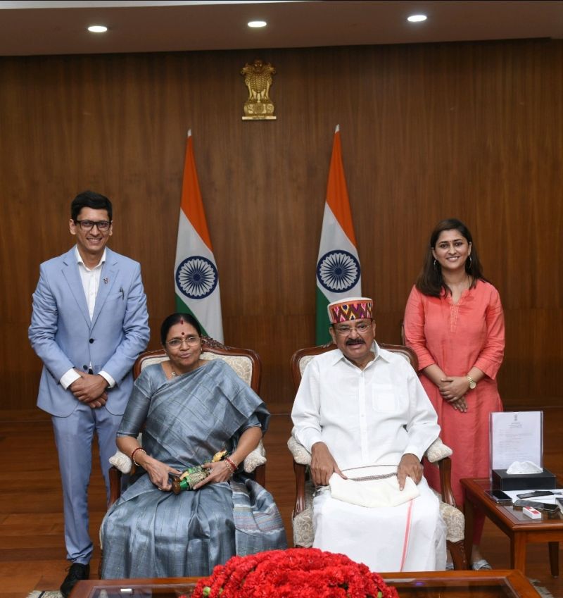 Meeting Honorable Vice President of India Respected M. Venkaiah Naidu sir Arun Pandit Meeting honorable Vice President of India Respected M. Venkaiah Naidu sir